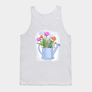 Denizko Flowers in watering can Tank Top